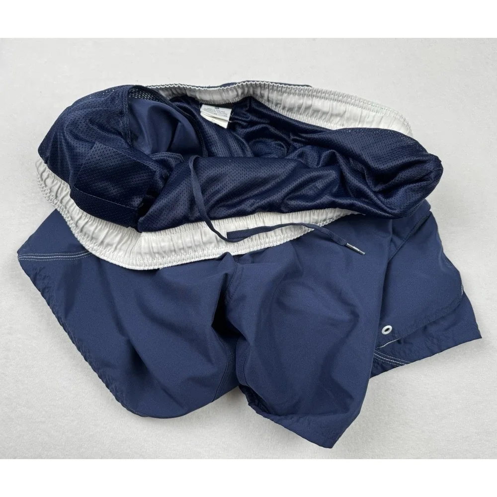 Nike‎ Swim Trunks Blue XL Mesh Lined Cargo Pocket Mens Shorts